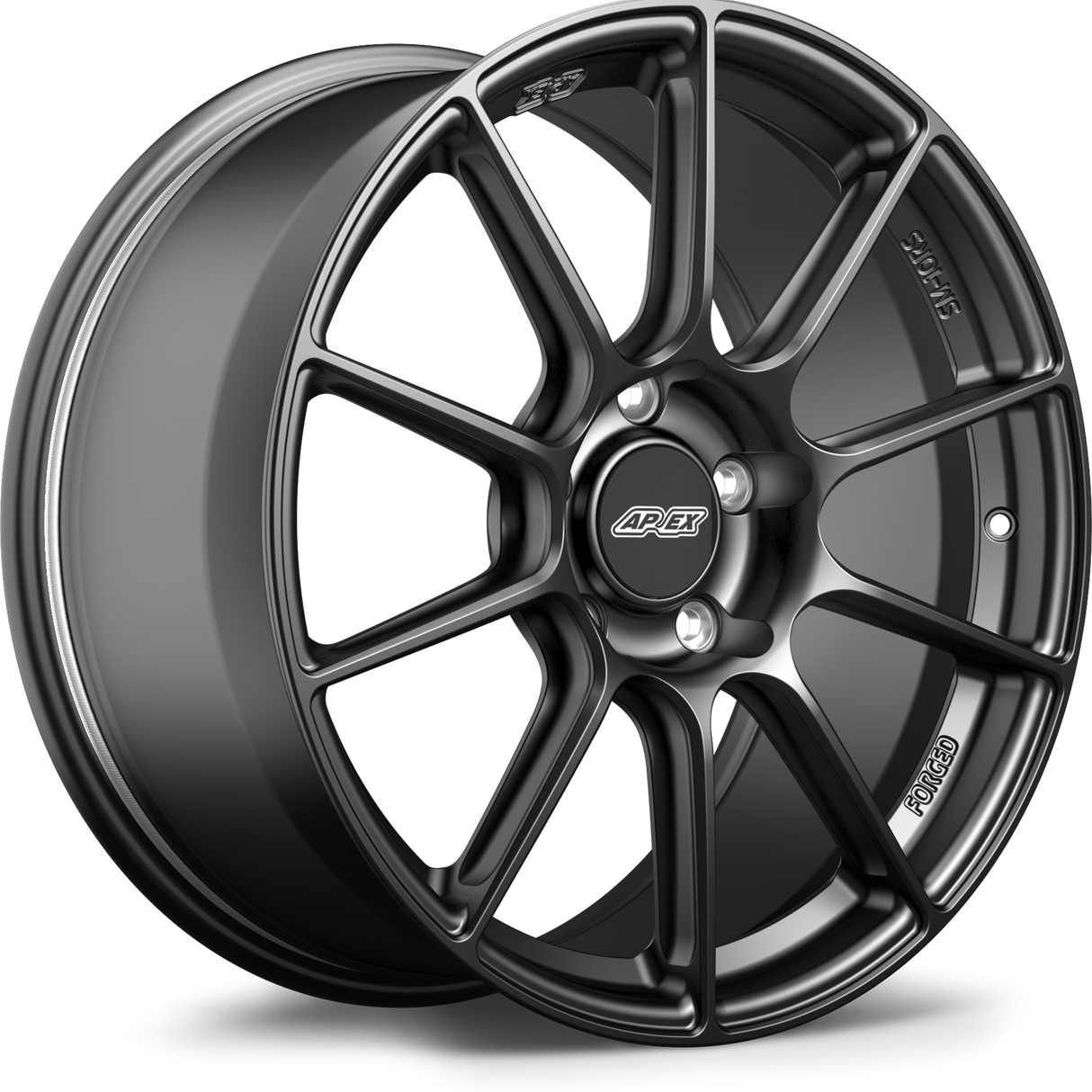 Apex 19" SM-10RS Forged 5x130 Wheel (Satin Black) - Porsche