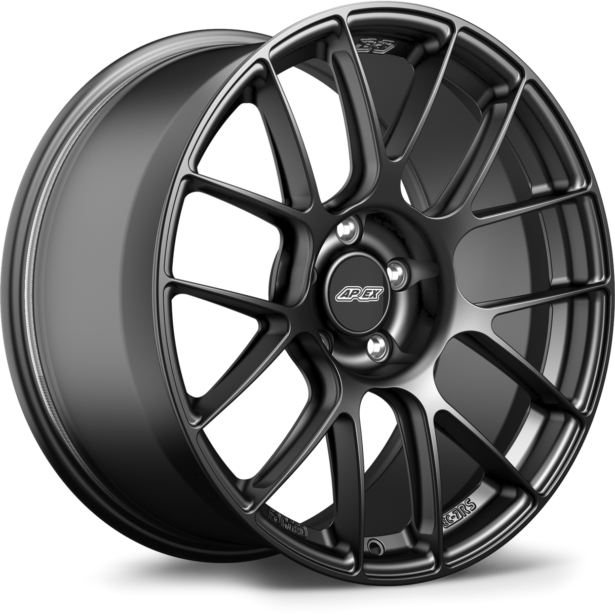 Apex 19" EC-7RS Forged 5x130 Wheel (Satin Black) - Porsche
