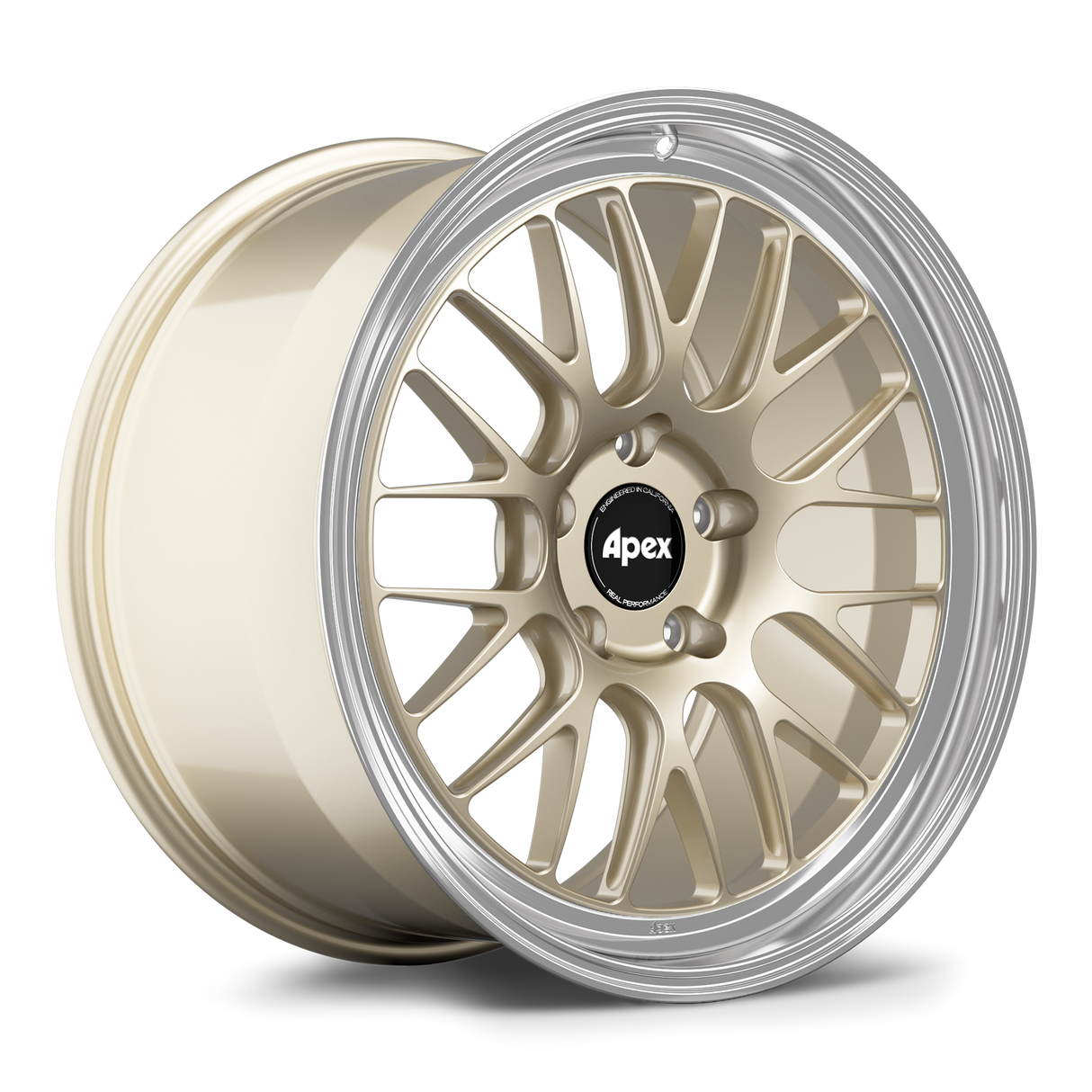 Apex 18" ML-10RT Forged 5x130 Wheel (Gloss Motorsport Gold - Machined Lip) - Porsche