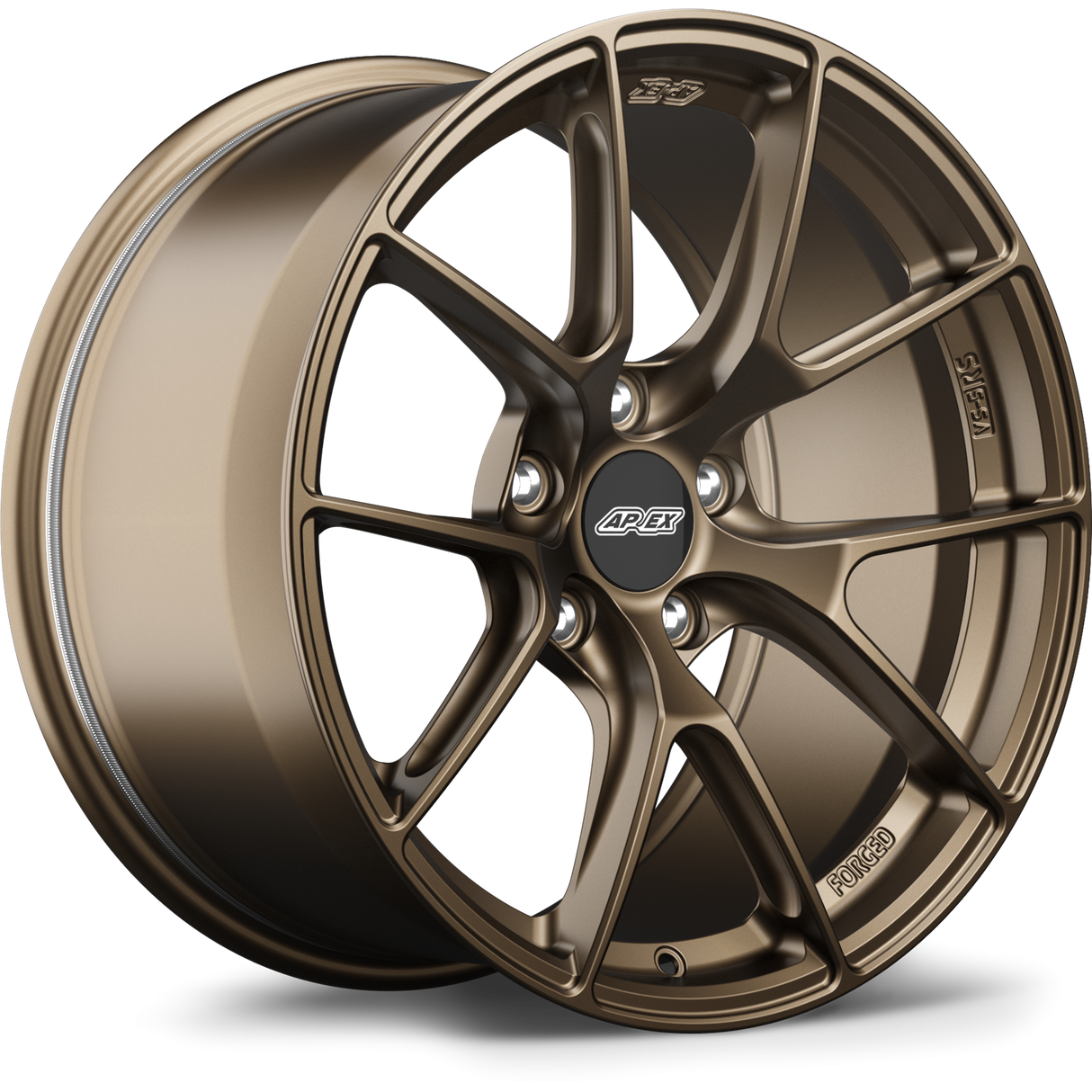 Apex 18" VS-5RS Forged 5x112 Wheel (Satin Bronze) - VW/Audi (Small Bore)