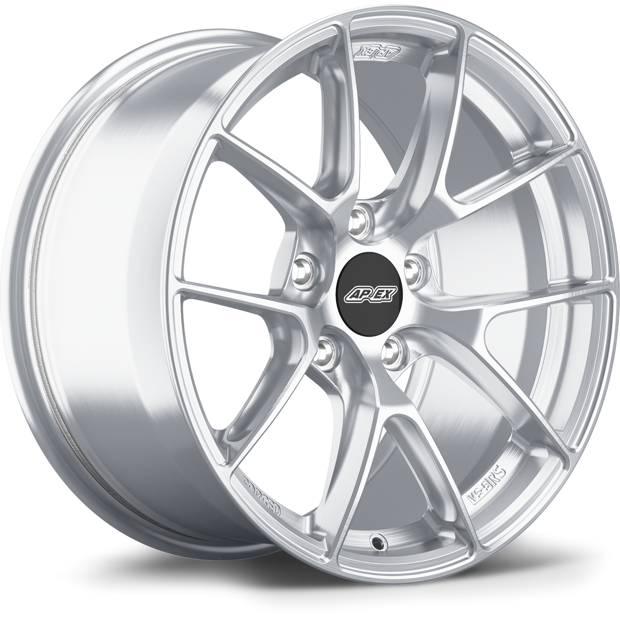 Apex 17" VS-5RS Forged 5x112 Wheel (Brushed Clear) - VW/Audi (Small Bore)