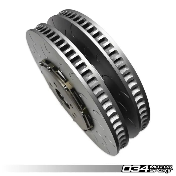 034Motorsport 2-Piece Floating Front Brake Rotor 375mm Upgrade - VW/Audi MQBe Golf R (Mk8) / S3 (8Y) - Equilibrium Tuning, Inc.