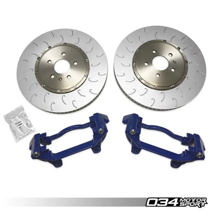 034Motorsport 2-Piece Floating Front Brake Rotor 375mm Upgrade - VW/Audi MQBe Golf R (Mk8) / S3 (8Y) - Equilibrium Tuning, Inc.