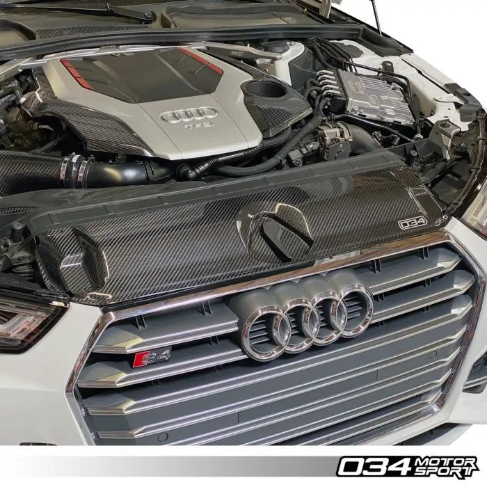 034Motorsport Carbon Fiber Radiator Support Cover - Audi A4/S4 (B9+) - Equilibrium Tuning, Inc.